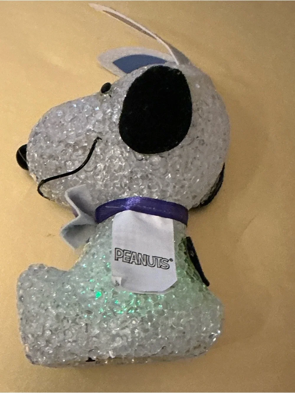 Bunny Ears Peanuts Snoopy Decorative Light Up Figurine